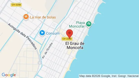 Apartments for rent i Moncofa - kort over placeringen