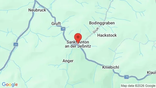 Apartments for rent i Sankt Anton an der Jeßnitz - kort over placeringen