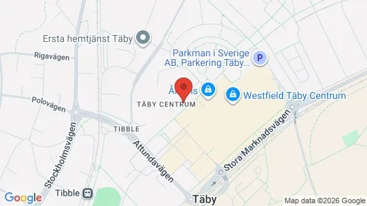 Apartments for rent i Täby - kort over placeringen