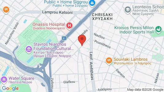 Apartments for rent i Kallithea - kort over placeringen