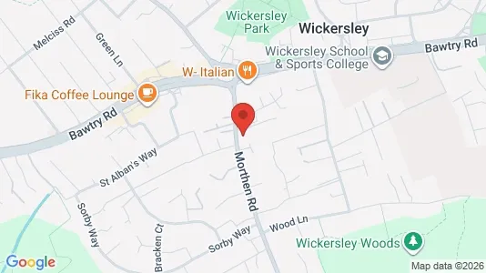Apartments for rent i Rotherham - South Yorkshire - kort over placeringen