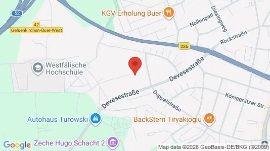 Apartments for rent i Gelsenkirchen - kort over placeringen