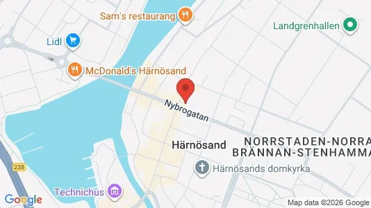 Apartments for rent i Härnösand - kort over placeringen