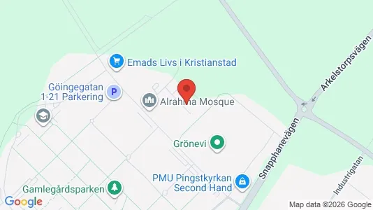 Apartments for rent i Kristianstad - kort over placeringen