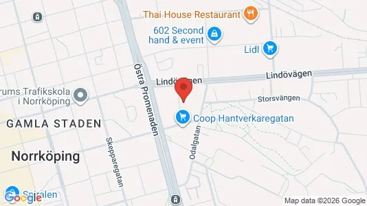 Apartments for rent i Norrköping - kort over placeringen