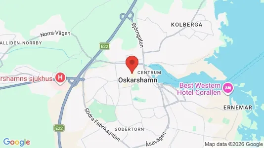 Apartments for rent i Oskarshamn - kort over placeringen