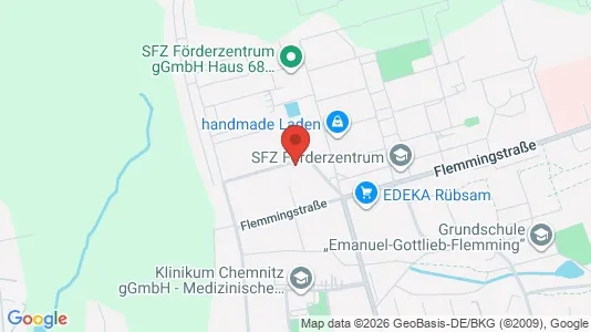 Apartments for rent i Chemnitz - kort over placeringen