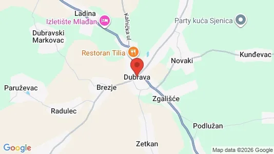Apartments for rent i Dubrava - kort over placeringen