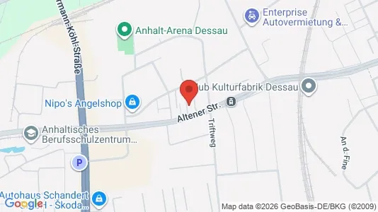Apartments for rent i Dessau-Roßlau - kort over placeringen