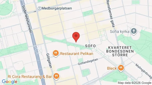 Apartments for rent i Södermalm - kort over placeringen