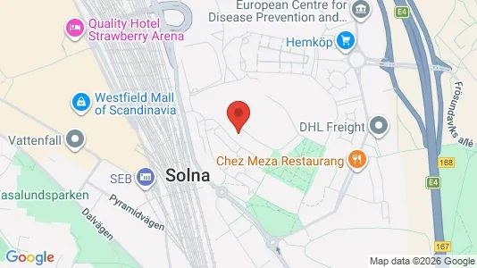 Apartments for rent i Solna - kort over placeringen