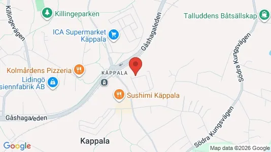 Apartments for rent i Lidingö - kort over placeringen