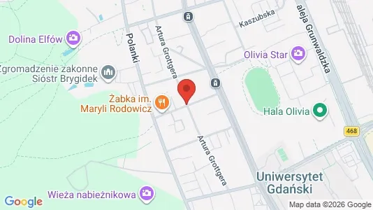 Apartments for rent i Gdańsk - kort over placeringen