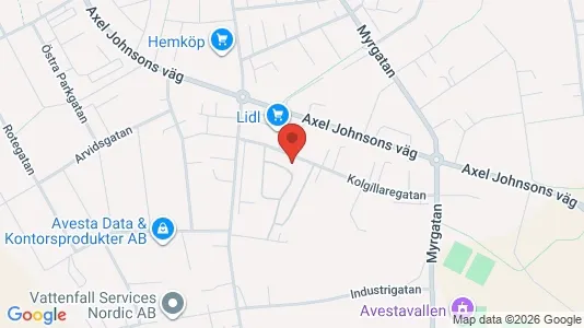 Apartments for rent i Avesta - kort over placeringen