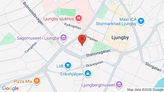 Apartments for rent i Ljungby - kort over placeringen