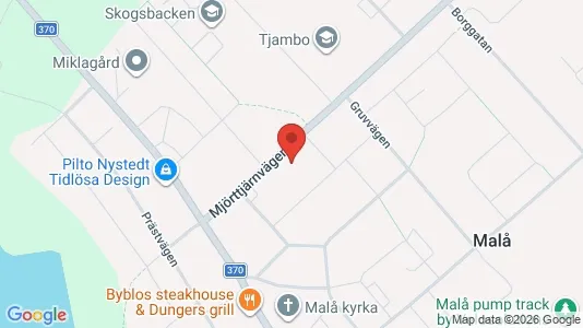 Apartments for rent i Malå - kort over placeringen