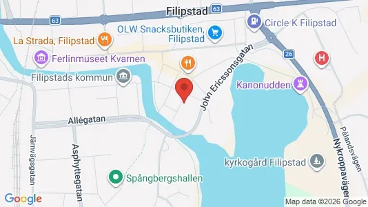 Apartments for rent i Filipstad - kort over placeringen