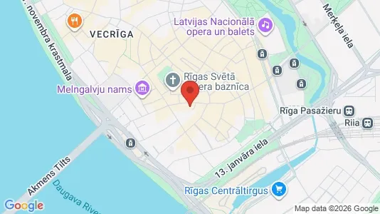 Apartments for rent i Riga Vecrīga - kort over placeringen