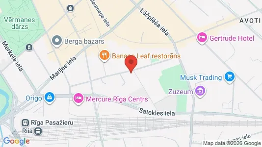 Apartments for rent i Riga Avoti - kort over placeringen
