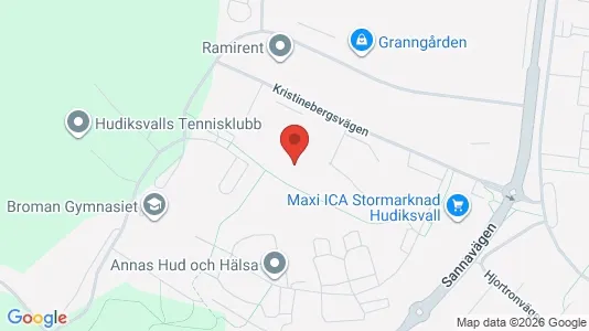Apartments for rent i Hudiksvall - kort over placeringen