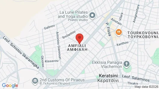 Apartments for rent i Keratsini-Drapetsona - kort over placeringen