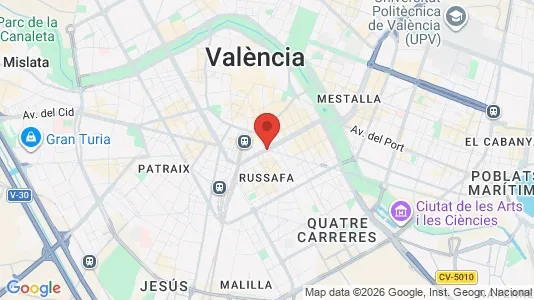 Apartments for rent i Valencia L'Eixample - kort over placeringen