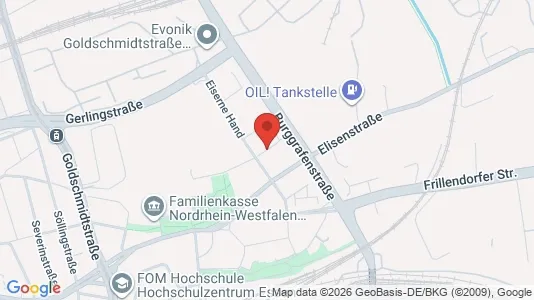 Apartments for rent i Essen - kort over placeringen