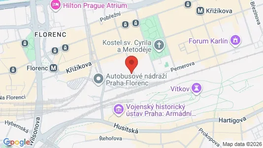 Apartments for rent i Prague 1 - kort over placeringen