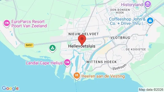 Houses for rent i Hellevoetsluis - kort over placeringen