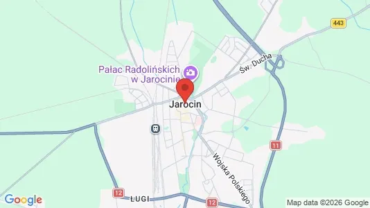 Apartments for rent i Jarociński - kort over placeringen
