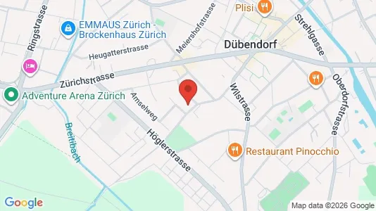 Apartments for rent i Uster - kort over placeringen