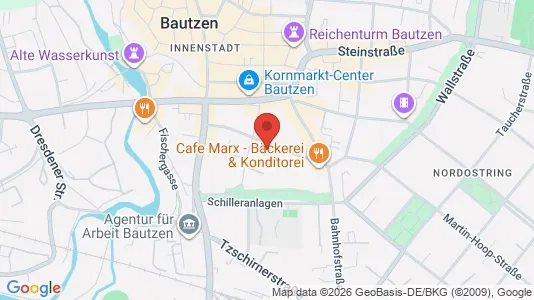 Apartments for rent i Bautzen - kort over placeringen