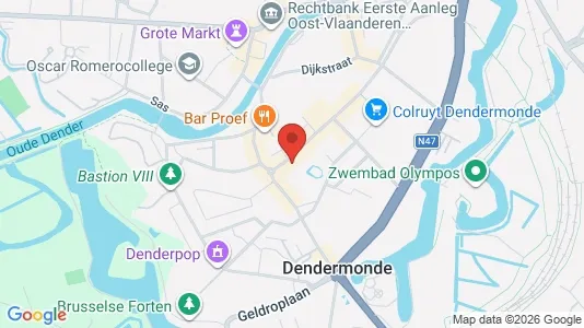 Apartments for rent i Dendermonde - kort over placeringen