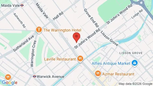 Apartments for rent i London NW8 - kort over placeringen