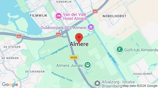 Apartments for rent i Almere - kort over placeringen