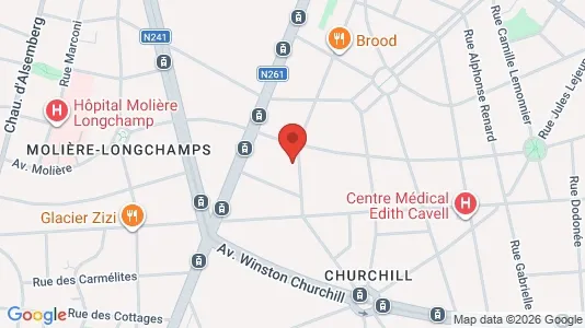 Apartments for rent i Brussels Elsene - kort over placeringen