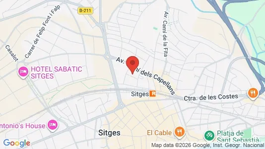 Apartments for rent i Sant Pere de Ribes - kort over placeringen