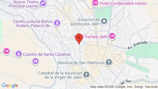Apartments for rent i Jaén - kort over placeringen