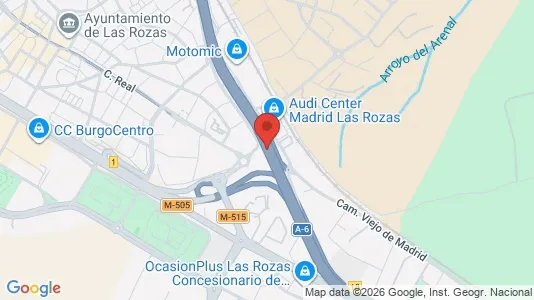 Apartments for rent i Las Rozas de Madrid - kort over placeringen