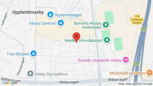 Apartments for rent i Upplands Väsby - kort over placeringen