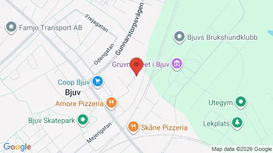 Apartments for rent i Bjuv - kort over placeringen