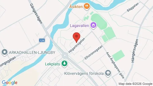 Apartments for rent i Ljungby - kort over placeringen