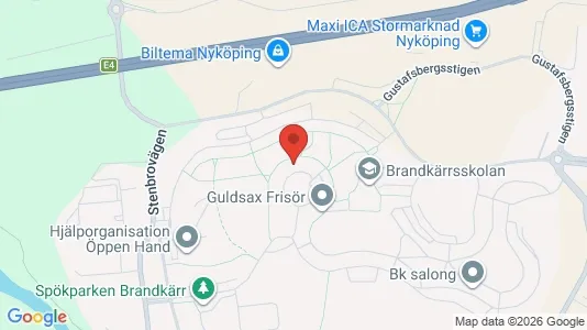 Apartments for rent i Nyköping - kort over placeringen