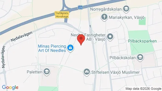 Apartments for rent i Växjö - kort over placeringen