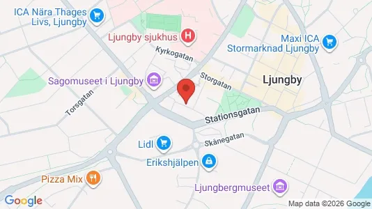 Apartments for rent i Ljungby - kort over placeringen