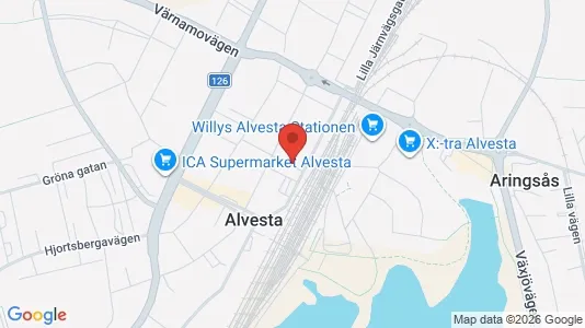 Apartments for rent i Alvesta - kort over placeringen
