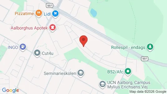 Apartments for rent i Aalborg SØ - kort over placeringen