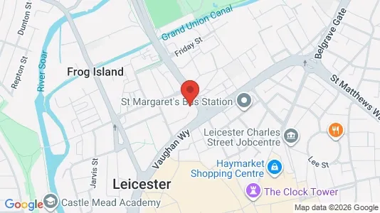 Apartments for rent i Leicester - Leicestershire - kort over placeringen