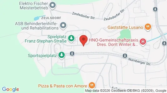 Apartments for rent i Gera - kort over placeringen