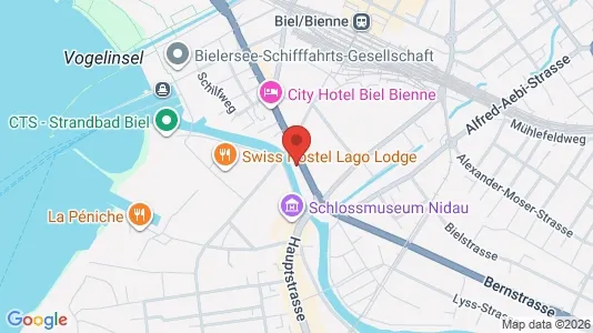 Apartments for rent i Biel - kort over placeringen